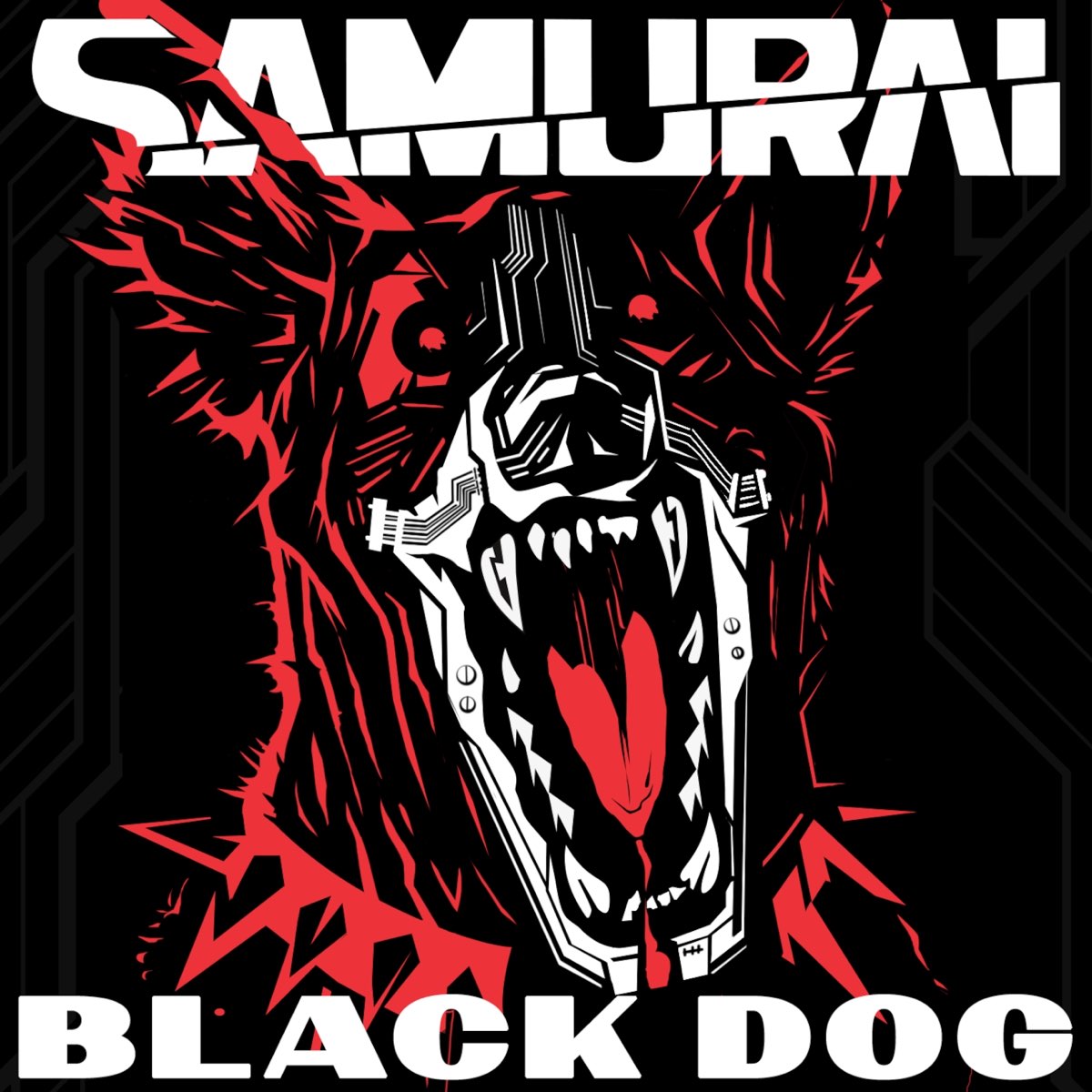 Black dog samurai cyberpunk (118) фото