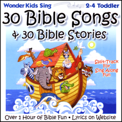 30 Bible Songs &amp; 30 Bible Stories (feat. Kay DeKalb Smith) - The Wonder Kids Cover Art