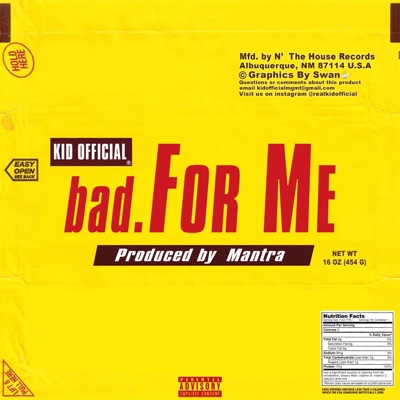 Bad for Me - Single