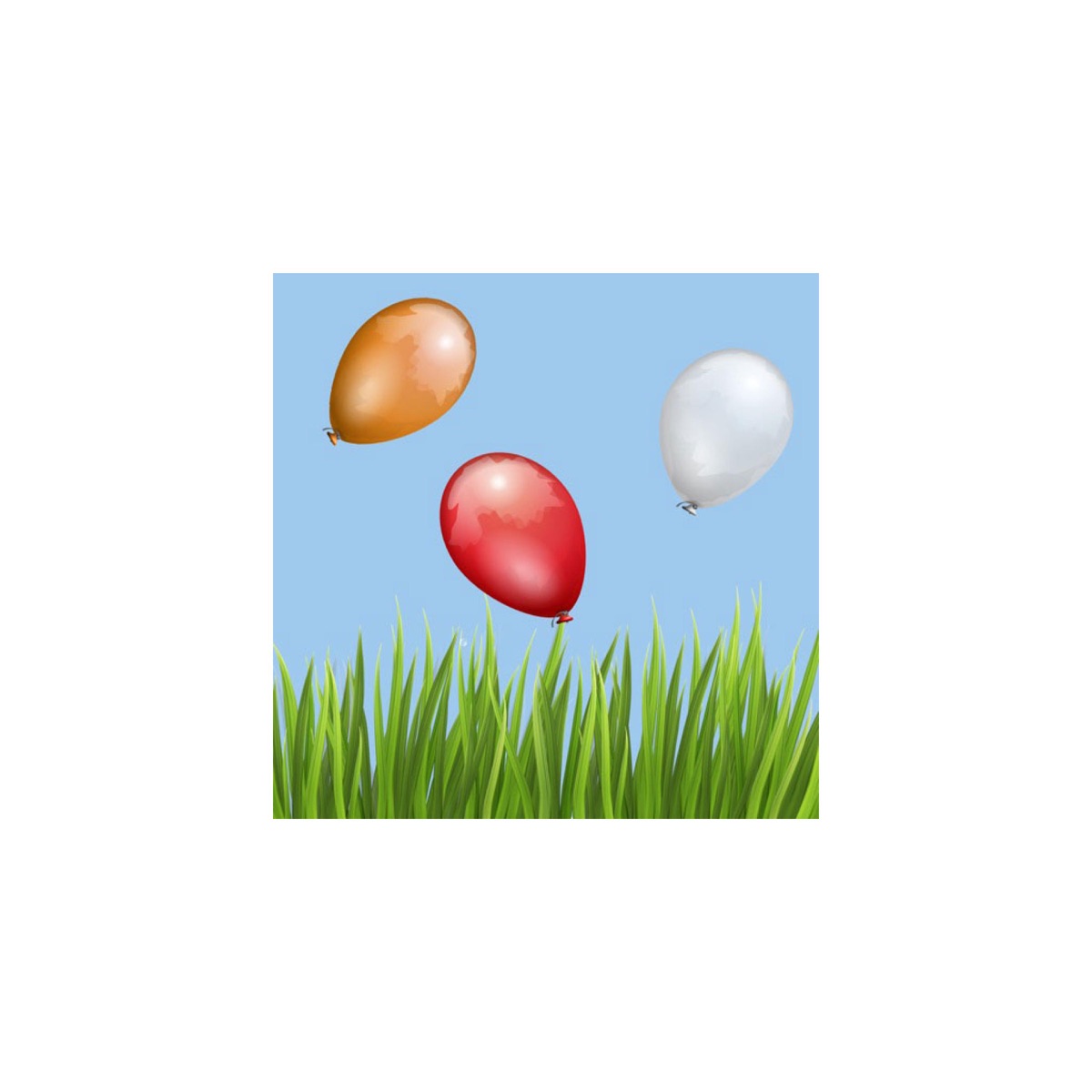 clipart red balloons song