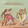 Minna Pensola, Antti Tikkanen, Tuomas Lehto & Niek De Groot - Rossini: Sonatas for Strings Nos. 1-3 - Hoffmeister: Double Bass Quartets Nos. 1 & 2 artwork