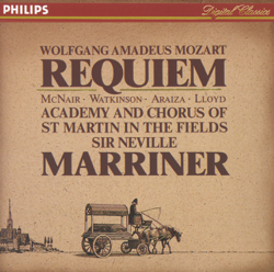 Mozart: Requiem - Academy of St Martin in the Fields &amp; Sir Neville Marriner Cover Art
