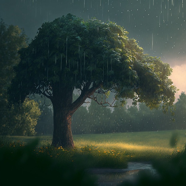 Natural Rain Sound Therapy with Birds