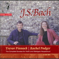 J.S. Bach: Sonatas for Violin and Obbligato Harpsichord Volume 1 - Rachel Podger, Trevor Pinnock & Jonathan Manson