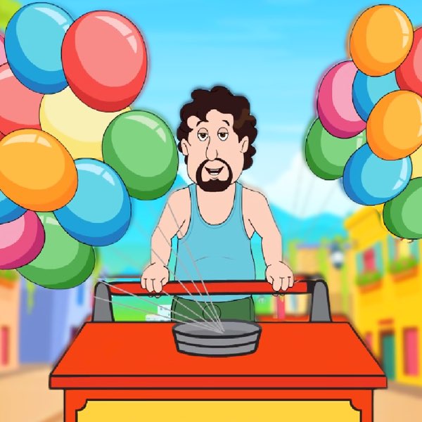 How to draw a balloon seller - Kids drawing tutorial - YouTube
