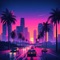 Retro Wave Miami Drive artwork