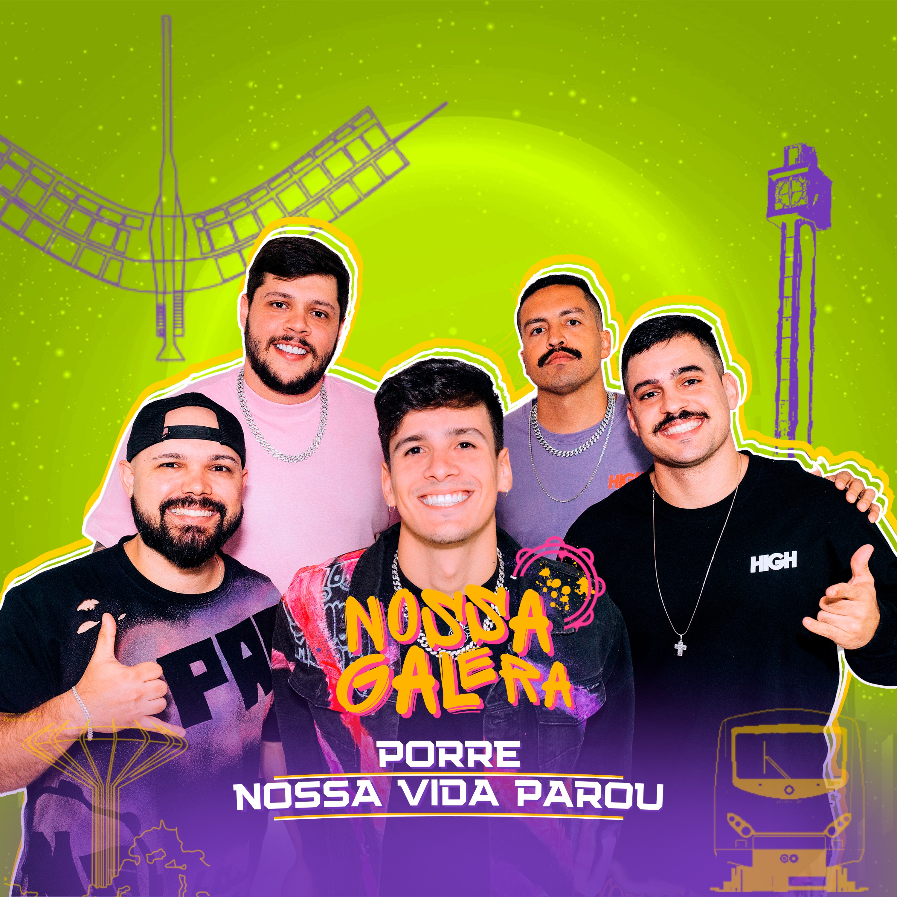 Porre / Nossa Vida Parou (Ao Vivo) - Single
