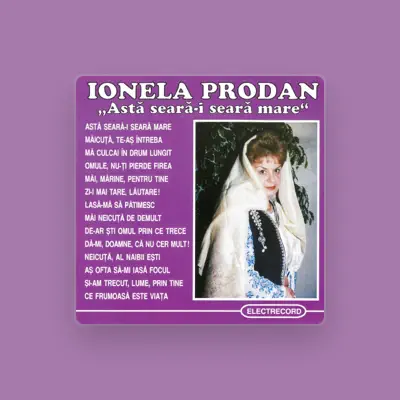 Listen to Ionela Prodan, watch music videos, read bio, see tour dates & more!