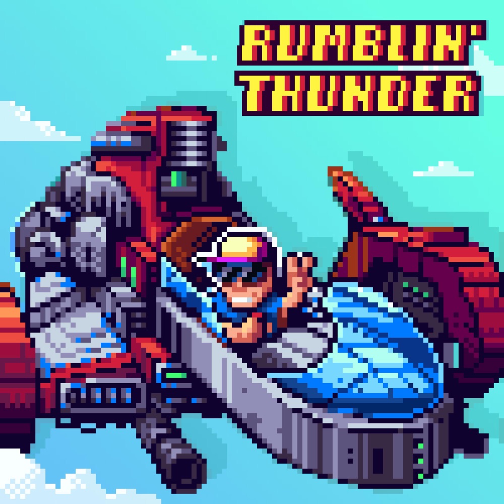 Обложка альбома «Rumblin' Thunder - Single» — Button Masher