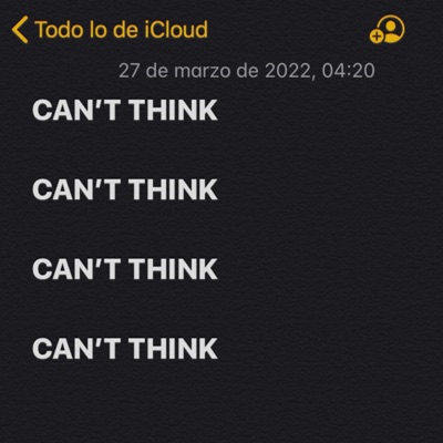 CAN'T THINK - Single