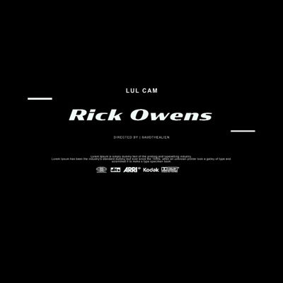 Rick Owens - Single