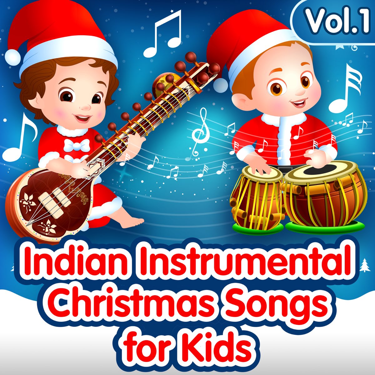 Indian Instrumental Christmas Songs for Kids Vol. 1 EP Album