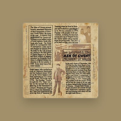 Listen to Jon Langford & The Men Of Gwent, watch music videos, read bio, see tour dates & more!