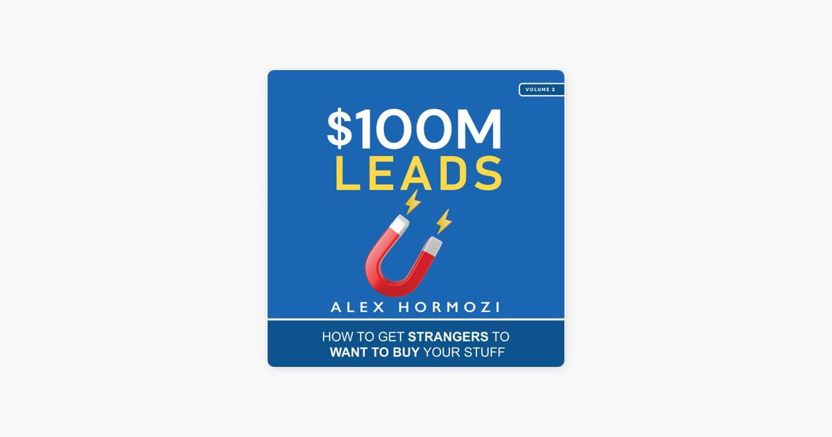 Alex Hormozi $100M Leads Book Launch for Lead Generation