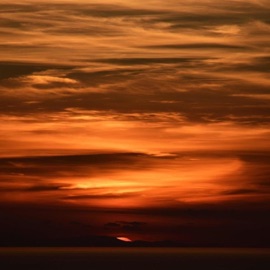 Deep In Dusk Red Sun