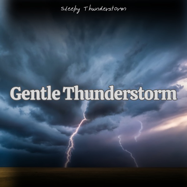 Gentle Thunderstorm: Soft Thunder Rumbles with Light, Consistent Rain