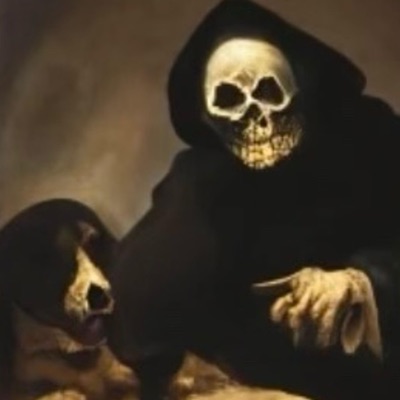 Skeleton and Dog