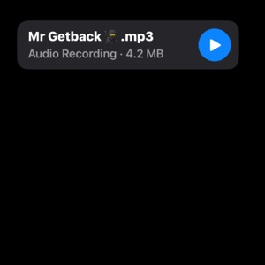 Mr Getback - Single