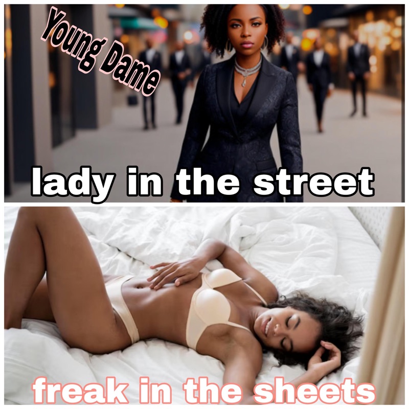 Lady In The Street Freak In The Sheets Meme