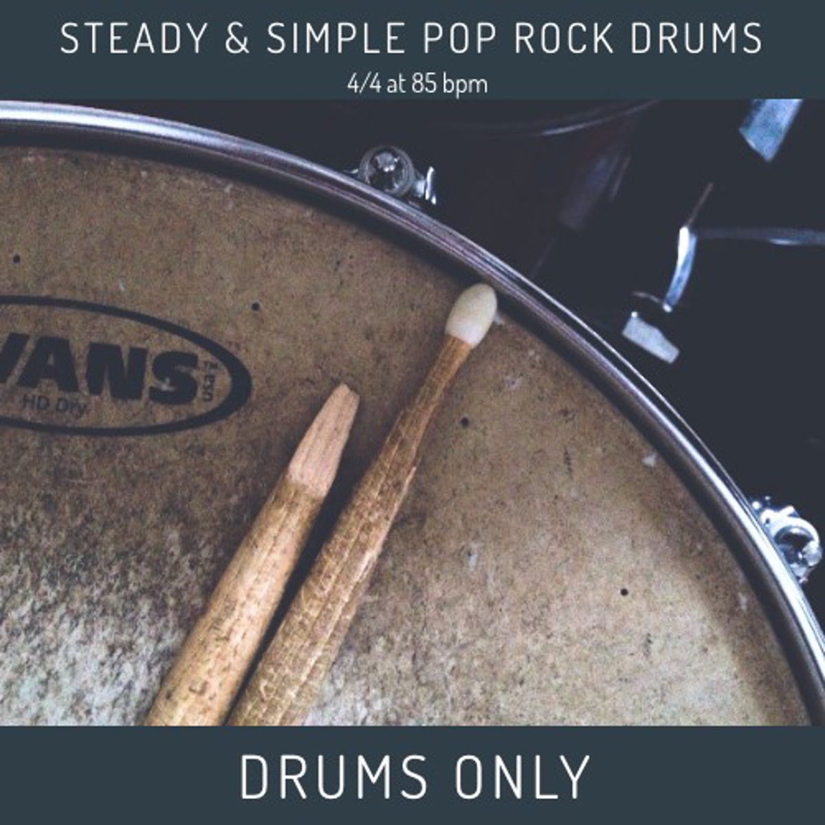 Steady and Simple Pop Rock Drums in 4/4 at 85 Bpm - Single by Drums Only on  Apple Music