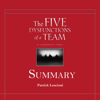 The Five Dysfunctions of a Team Summary - Patrick Lencioni