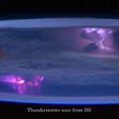 Thunderstorms seen from ISS artwork