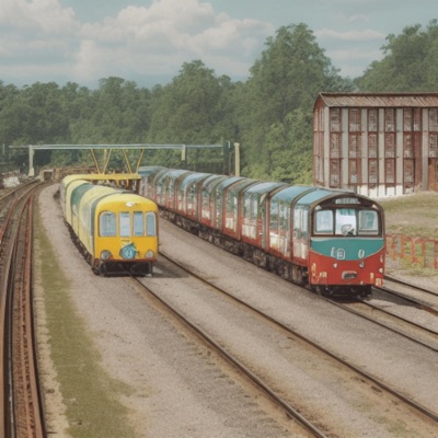 The cover art is trains (feat. Your Stepdad) - Single
