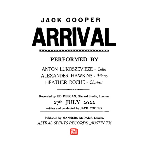 Arrival (feat. Anton Lukoszevieze, Alexander Hawkins & Heather Roche)