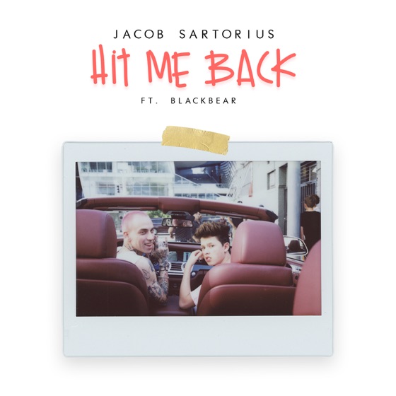 Cover artwork for Hit Me Back (feat. blackbear)