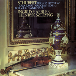 Schubert: 3 Sonatinas; Duo in A Major - Henryk Szeryng &amp; Ingrid Haebler Cover Art