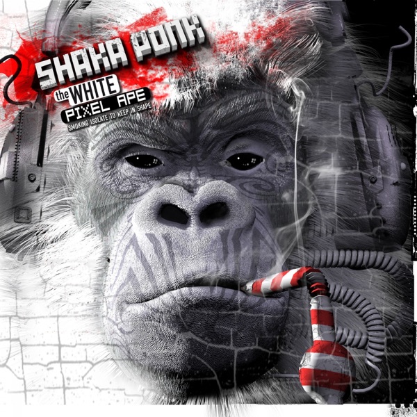 The White Pixel Ape (Smoking Isolate to Keep in Shape) - Shaka Ponk