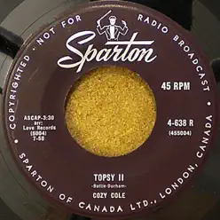 Topsy II - Single - Cozy Cole Topsy II - Single - Cozy Cole