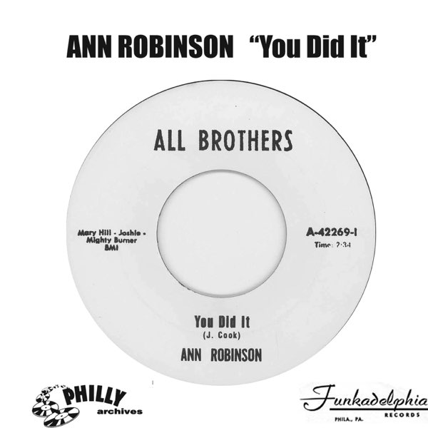 洋楽 You Did It / Sissy Walk - Ann Robinson7\" Freedom Now Brothers / Ann Robinson – Sissy Walk / You Did