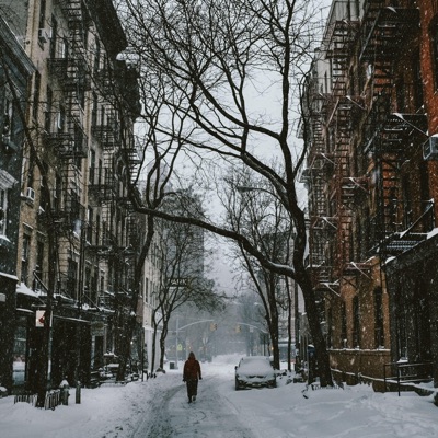 Quiet Walks on a Snowy Street - Single