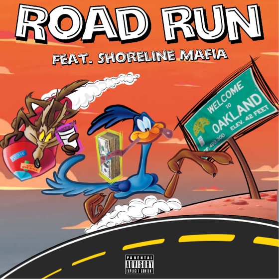 Cover artwork for Road Run (feat. Shoreline Mafia)