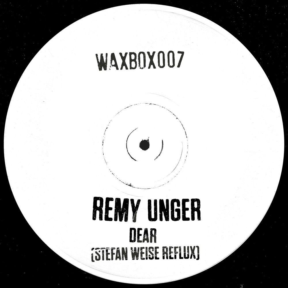 Обложка альбома «Dear (Stefan Weise Reflux) - Single» — Remy Unger
