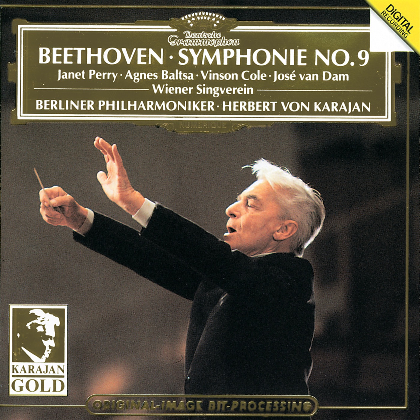 Beethoven: Symphony No.9 by Herbert von Karajan, Ludwig van Beethoven, Janet Perry, Berliner Philharmoniker, Agnes Baltsa, Vinson Cole, José van Dam, Wiener Singverein