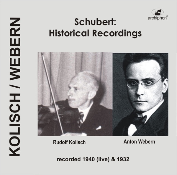Franz Schubert: Historical Recordings (1932, 1940)