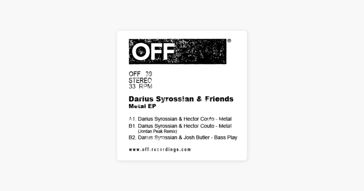 darius syrossian metal ep