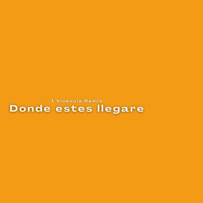 Donde Estés Llegaré - Single