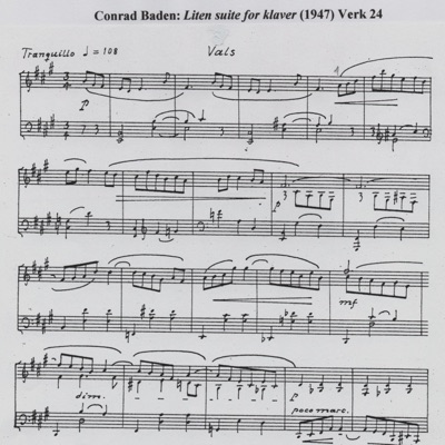 Vals, fra Liten suite for klaver, op 24 (1947) (feat. Torkil Baden) - Single