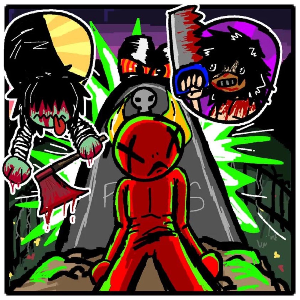 Обложка альбома «MAN MADE HORRORS (feat. OXXIE & Gxner.) - Single» — KXLLBVT