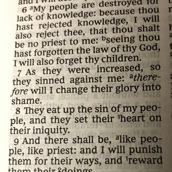 Hosea 4:6