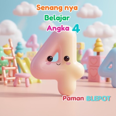 Senangnya Belajar Angka 4 (Paman Blepot) anak anak - Single