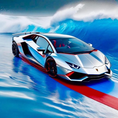 Silver Lamborghini - Single