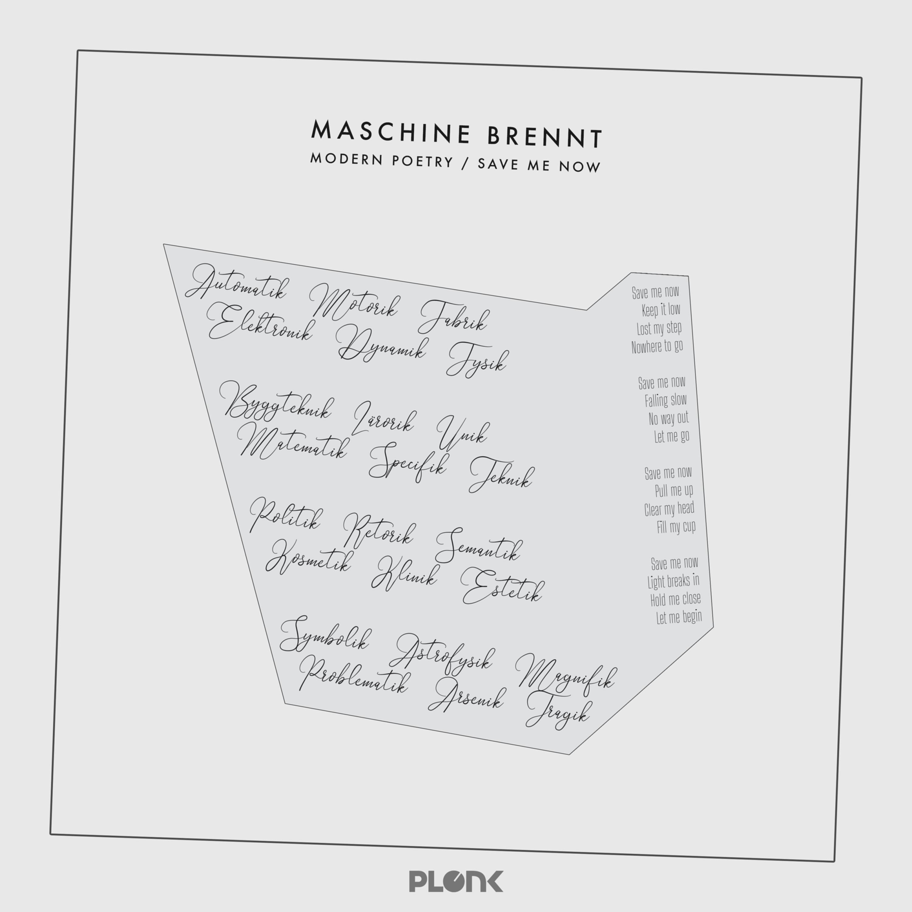 Modern Poetry / Save Me Now - Single