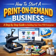 How to Start a Print-on-Demand Business: A Step-by-Step Guide to Building Your Own POD Enterprise (Unabridged) - VentureNest Books