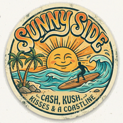 Cash, Kush, Kisses, and A Coastline - Sunny Side Cover Art