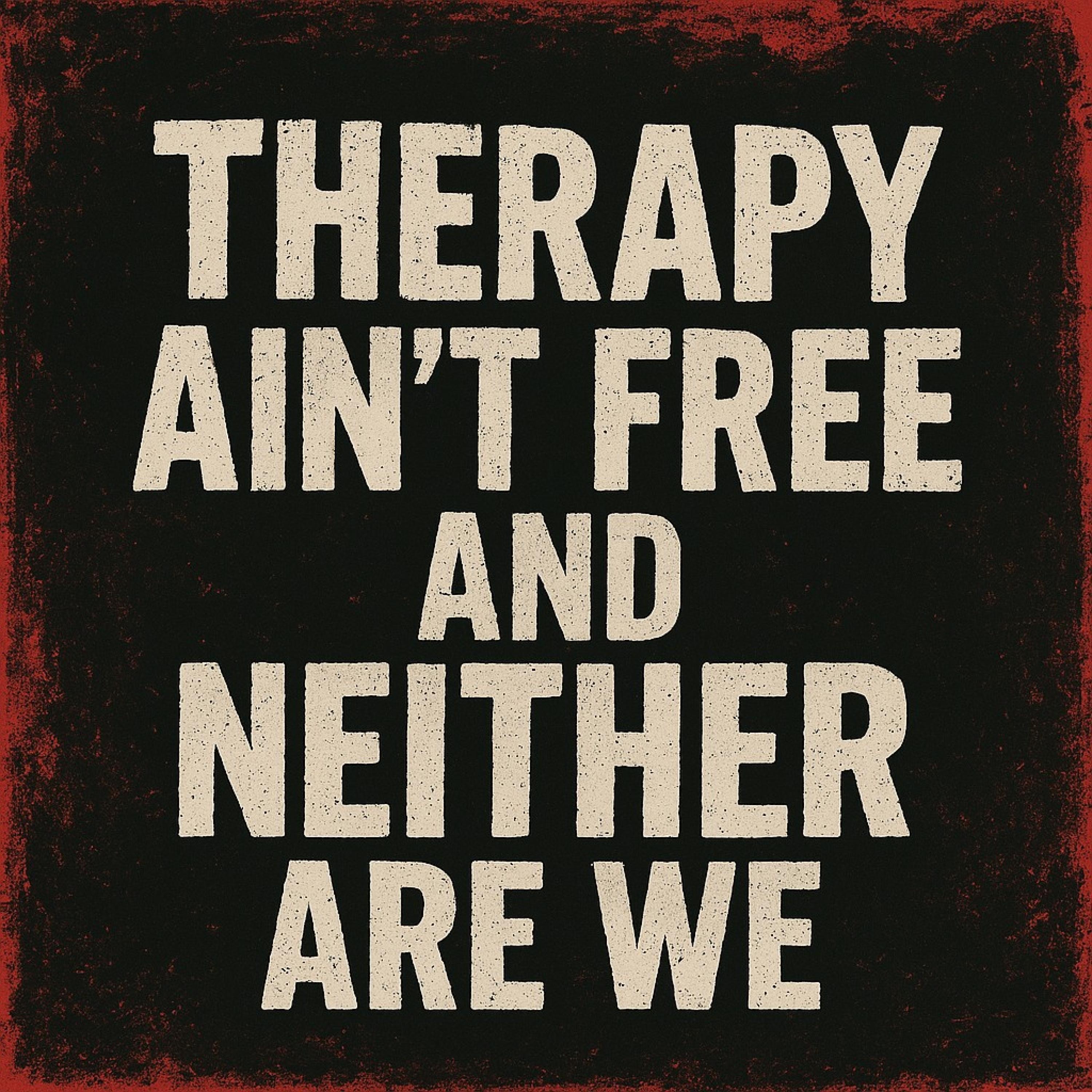 Therapy Ain't Free and Neither Are We