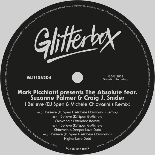 I Believe (feat. Suzanne Palmer & Craig J. Snider) [DJ Spen & Michele Chiavirini Remix] - EP